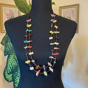 Vintage Zuni Fetish Necklace
